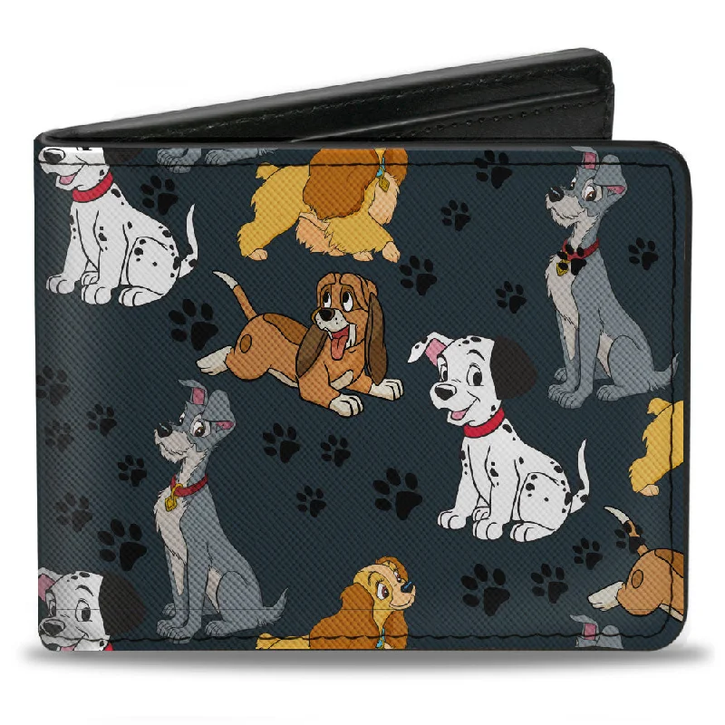 Luxury leather money clips with card slotsBi-Fold Wallet - Disney Dogs 4-Dog Group Collage Paws Gray Black Luxury leather money clips with card slotsBi-Fold Wallet - Disney Dogs 4-Dog Group Collage Paws Gray Black
