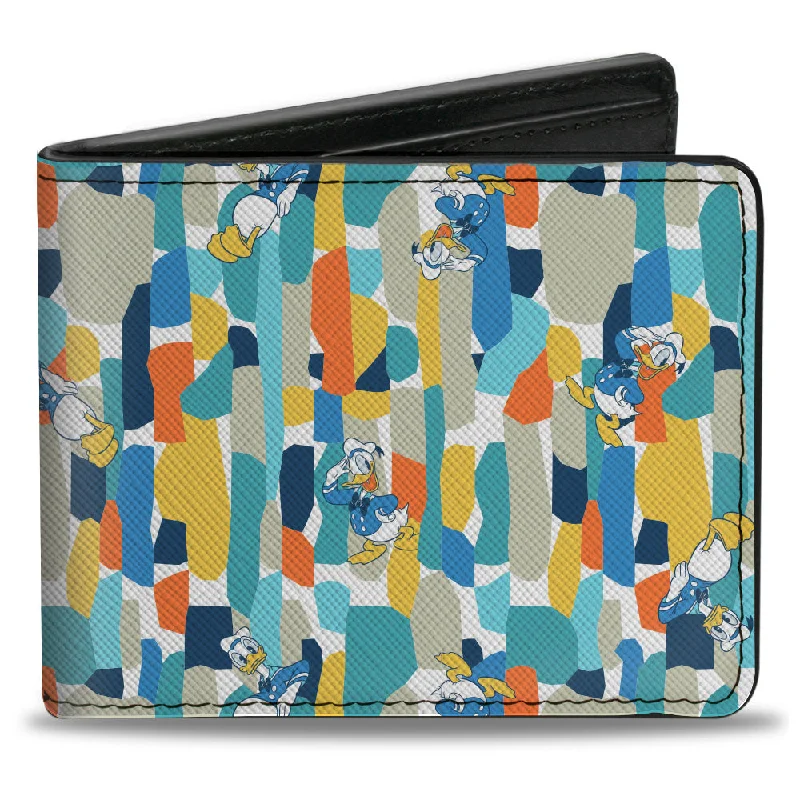 Best money clips for cash and cardsBi-Fold Wallet - Disney Donald Duck Pose Collage White Multi Color