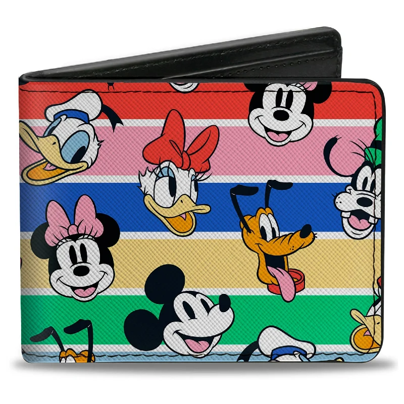 How to clean and maintain metal money clipsBi-Fold Wallet - Disney Sensational Six Expressions Scattered Stripe Multi Color/White