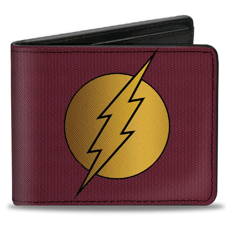 Elegant money clips for weddingsBi-Fold Wallet - Flash Logo12 Mesh Lattice Burgundy Black Gold