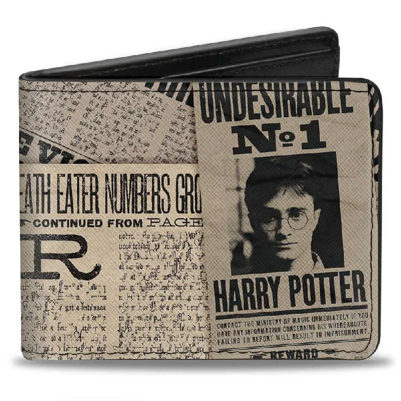 Money clips vs traditional walletsBi-Fold Wallet - Harry Potter Headlines UNDESIRABLE NO 1 White Black Money clips vs traditional walletsBi-Fold Wallet - Harry Potter Headlines UNDESIRABLE NO 1 White Black