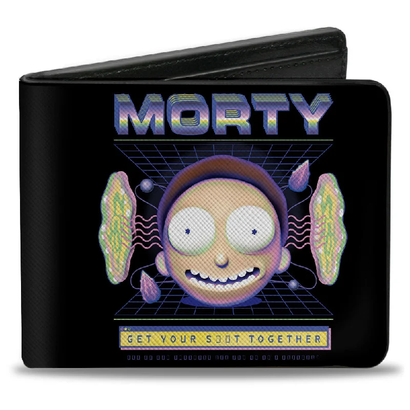 Slim money clips for minimalist walletsBi-Fold Wallet - Rick and Morty MORTY Expression GET YOUR S**T TOGETHER Black Slim money clips for minimalist walletsBi-Fold Wallet - Rick and Morty MORTY Expression GET YOUR S**T TOGETHER Black