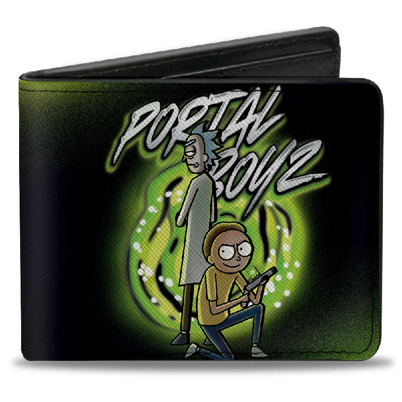 Best money clips for cash and cardsBi-Fold Wallet - Rick and Morty PORTAL BOYZ Pose Black/Greens Best money clips for cash and cardsBi-Fold Wallet - Rick and Morty PORTAL BOYZ Pose Black/Greens