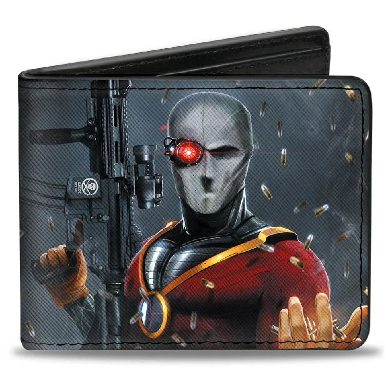 Money clips for women with sleek designsBi-Fold Wallet - Secret Six Issue #15 Deadshot Cover Pose Bullets Scattered
