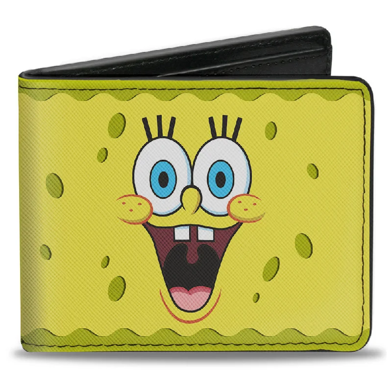 Elegant money clips for weddingsBi-Fold Wallet - SpongeBob 2-Expressions Yellows