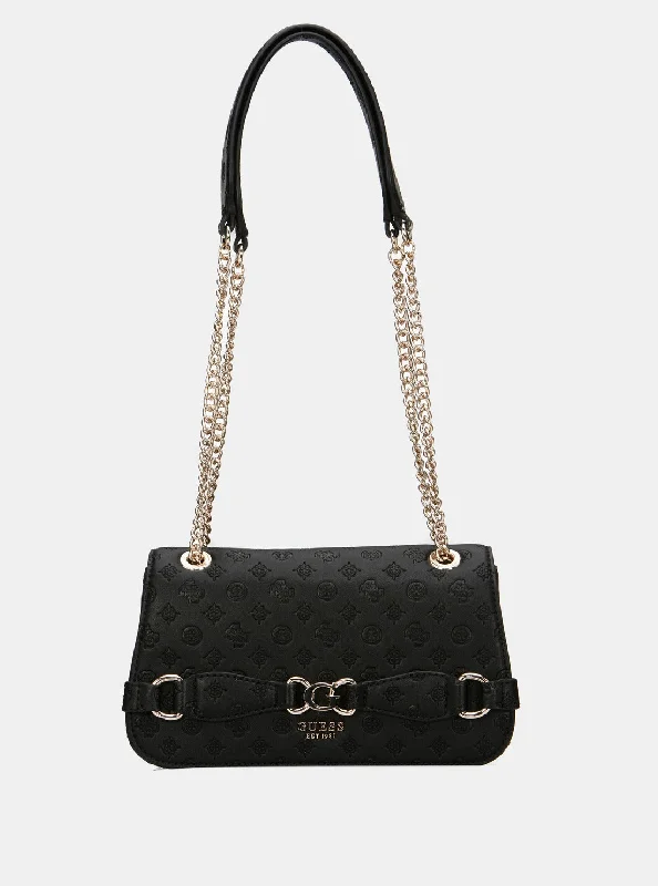 Luxury leather money clips with card slotsBlack Arnela Crossbody Bag