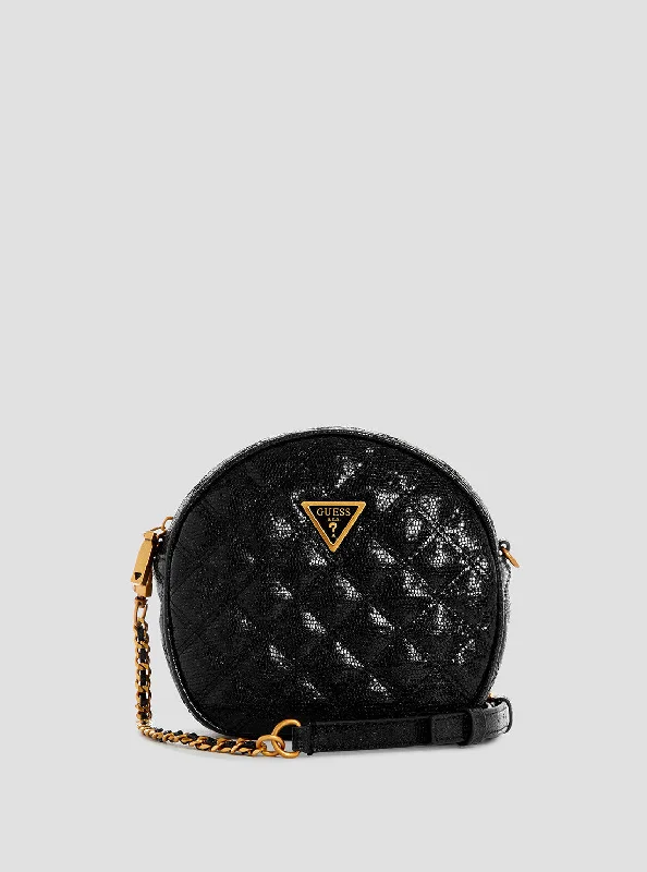 Money clips for women with sleek designsBlack Giully Circle Bag