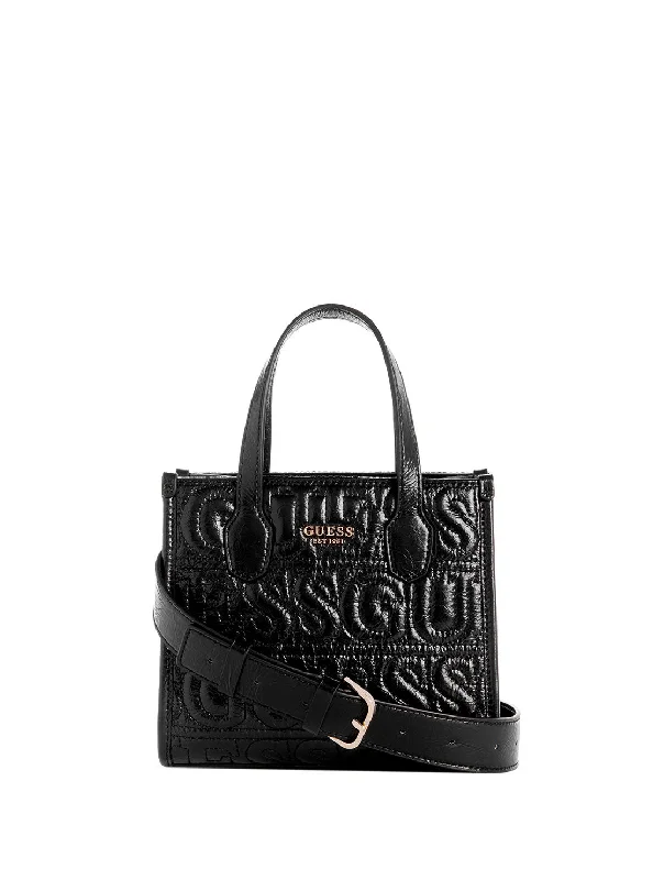 Eco-friendly money clips made from sustainable materialsBlack Silvana Quilted Mini Tote Bag