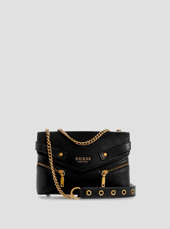 Money clips for women with sleek designsBlack Trissa Crossbody Bag