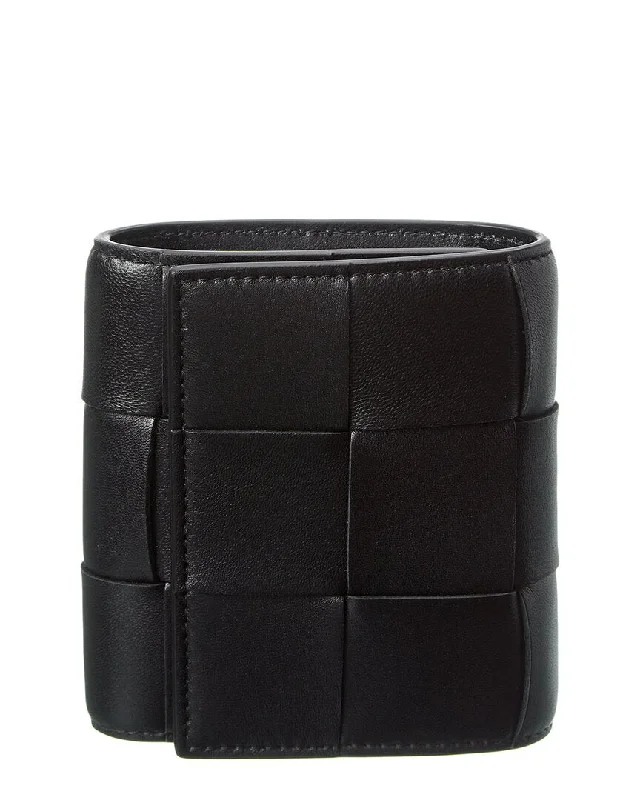 Eco-friendly money clips made from sustainable materialsBottega Veneta Cassette Maxi Intrecciato Leather Card Holder