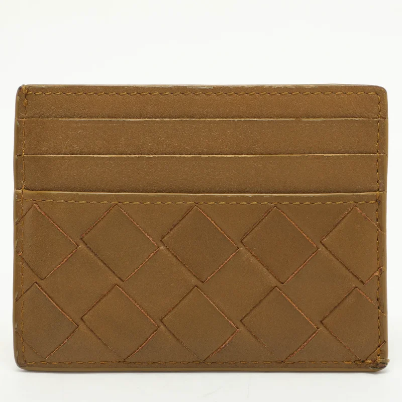 Top-rated money clips for everyday useBottega Veneta Gold Intrecciato Leather Card Holder