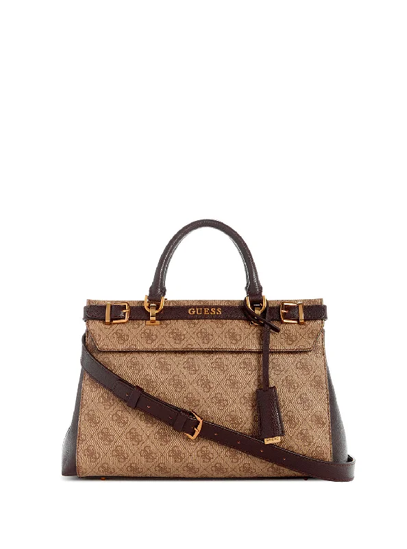 How to clean and maintain metal money clipsBrown Latte Logo Sestri Luxury Satchel Bag