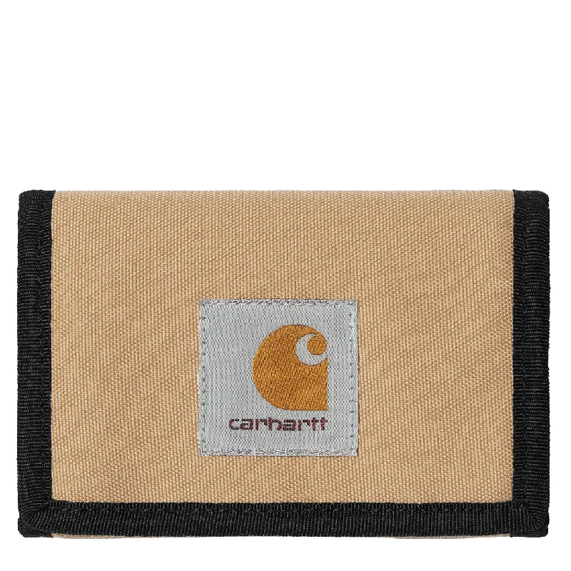 Luxury leather money clips with card slotsCarhartt WIP Alec Wallet Dusty H Brown