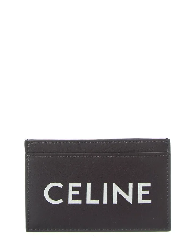 Personalized engraved money clips for menCELINE Logo Leather Card Case