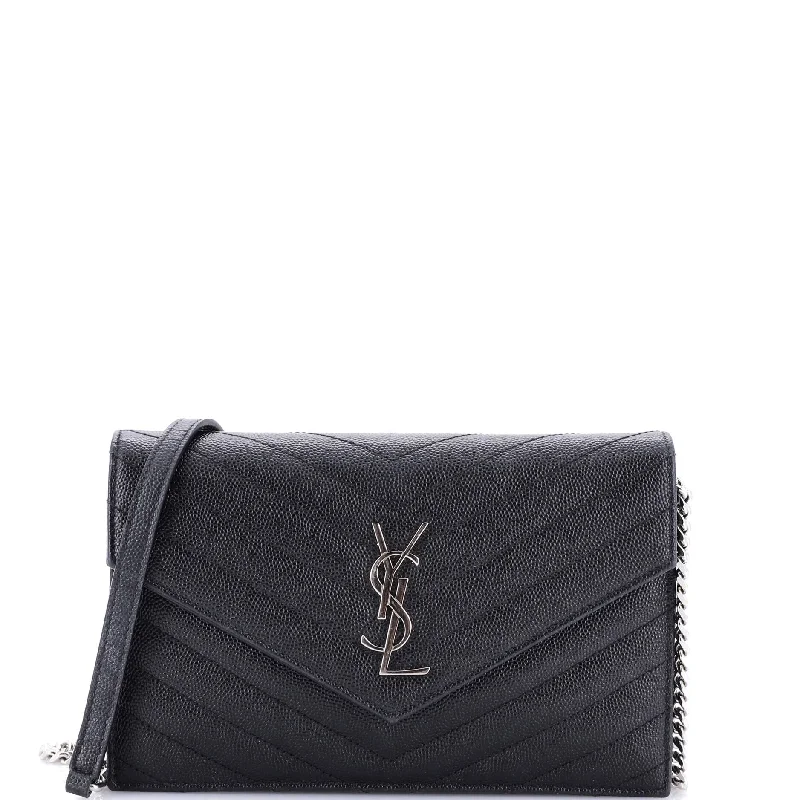 How to choose the right money clipClassic Monogram Wallet on Chain Matelasse Chevron Leather Small