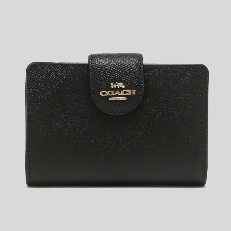 Money clips with built-in bottle openersCOACH Medium Corner Zip Wallet 6390 Black
