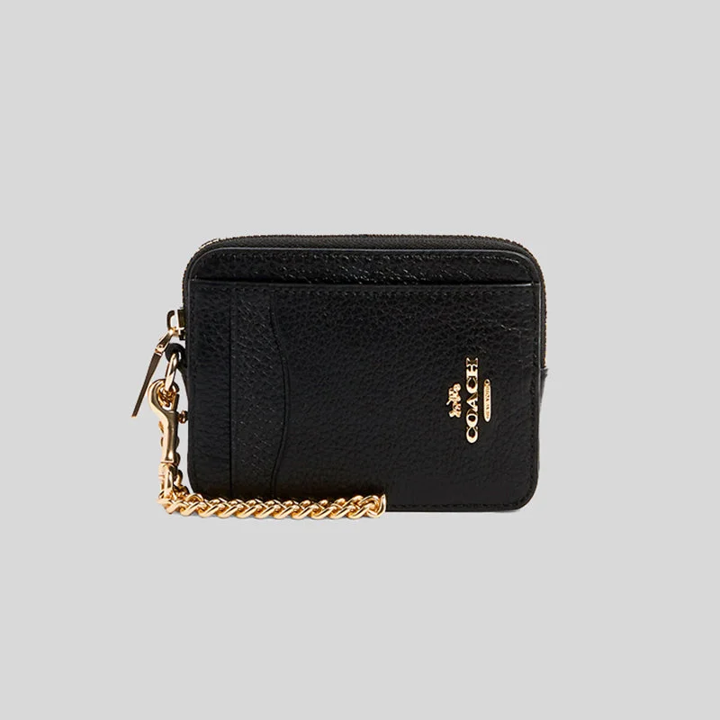 Best money clips for cash and cardsCoach Zip Card Case Black 6303