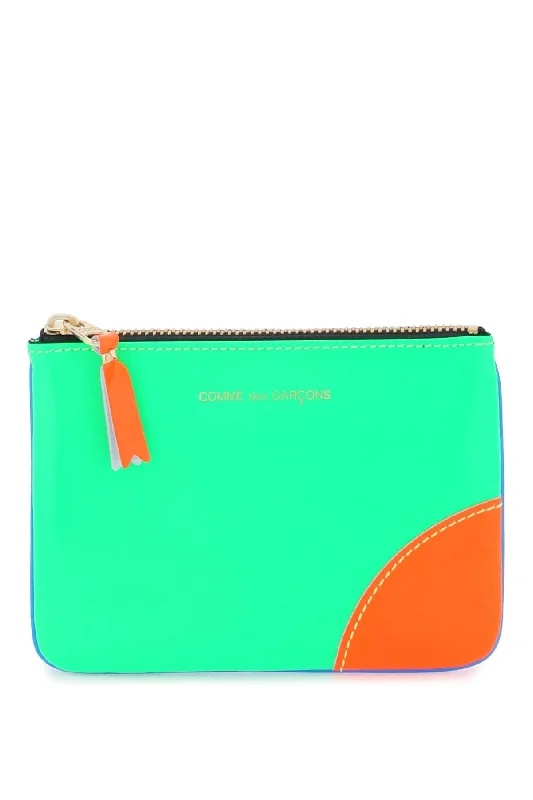 Money clips for holding large amounts of cashComme Des Garcons Wallet Men's Fluo Mini Pouch