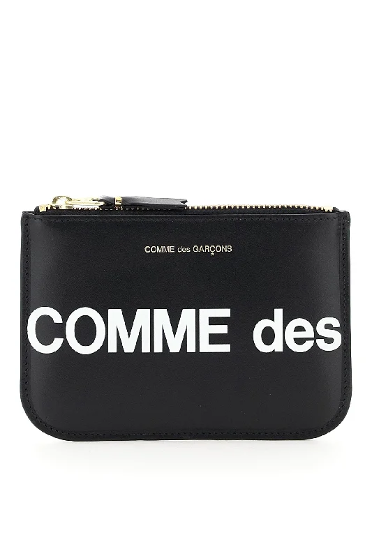 Money clips for women with sleek designsComme Des Garcons Wallet Men's Huge Logo Pouch
