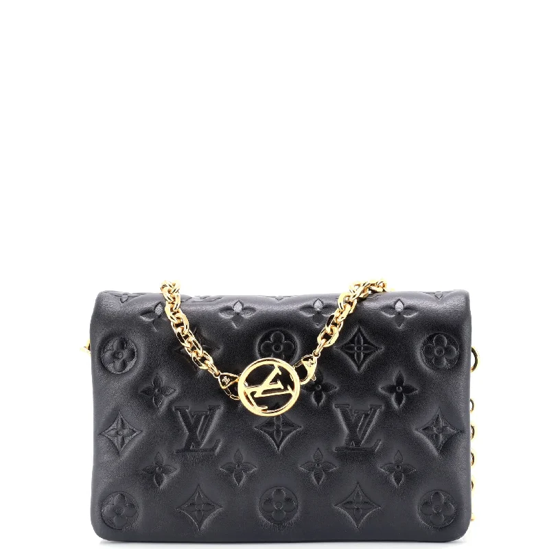 Vintage-style money clips for collectorsCoussin Pochette Monogram Embossed Lambskin