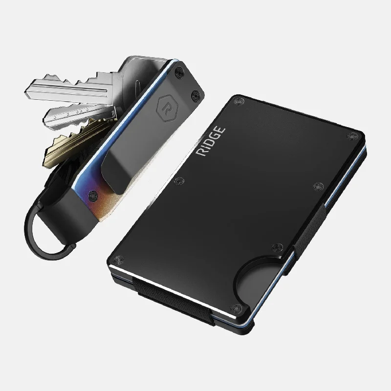 Stainless steel money clips for durabilityDaily Driver Kit - Royal Black (Burnt Titanium)