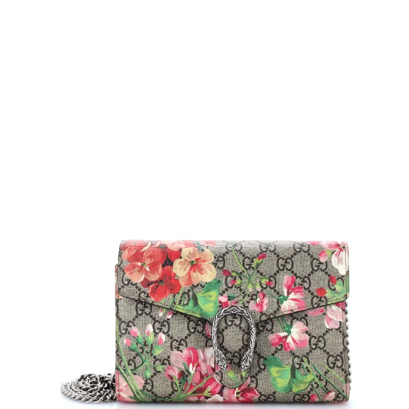 Top-rated money clips for everyday useDionysus Chain Wallet Blooms Print GG Coated Canvas Small