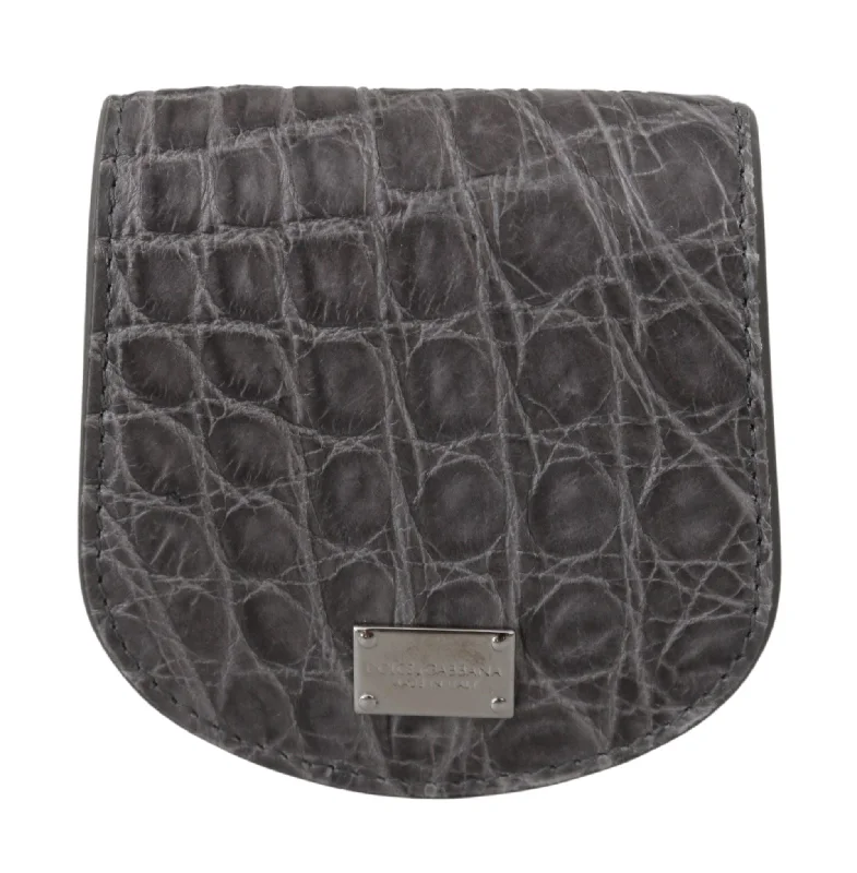 Dolce & Gabbana Exotic  Leather Condom Case Men's Wallet