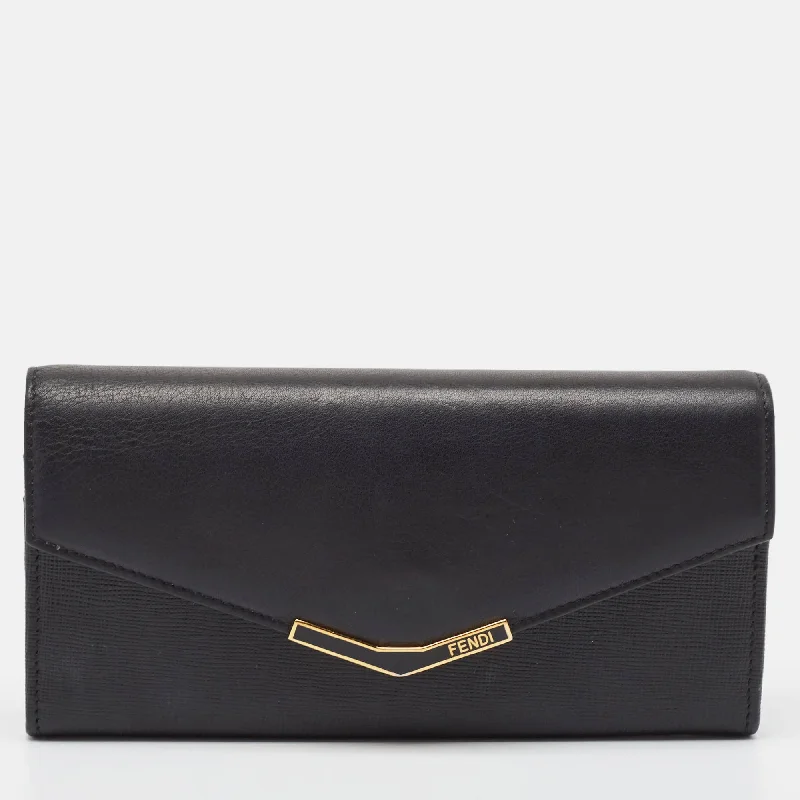 Custom money clips for corporate giftsFendi Black Leather 2Jours Continental Wallet