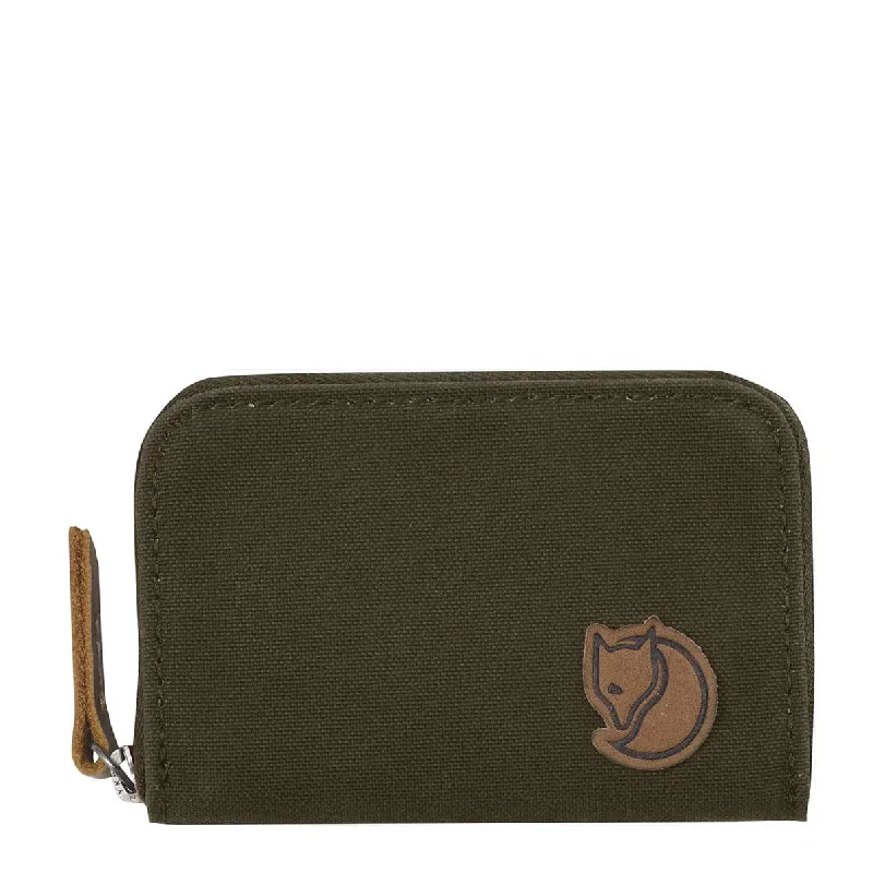 Best money clips for cash and cardsFjallraven Zip Card Holder Dark Olive
