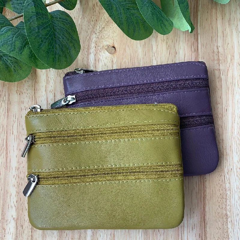 Money clips with magnetic closureGraffiti Small Leather Zip Coin Purse