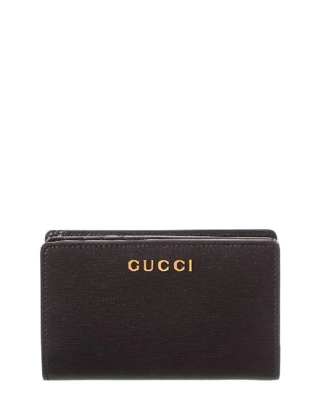 Best money clips for cash and cardsGucci Script Leather Card Case