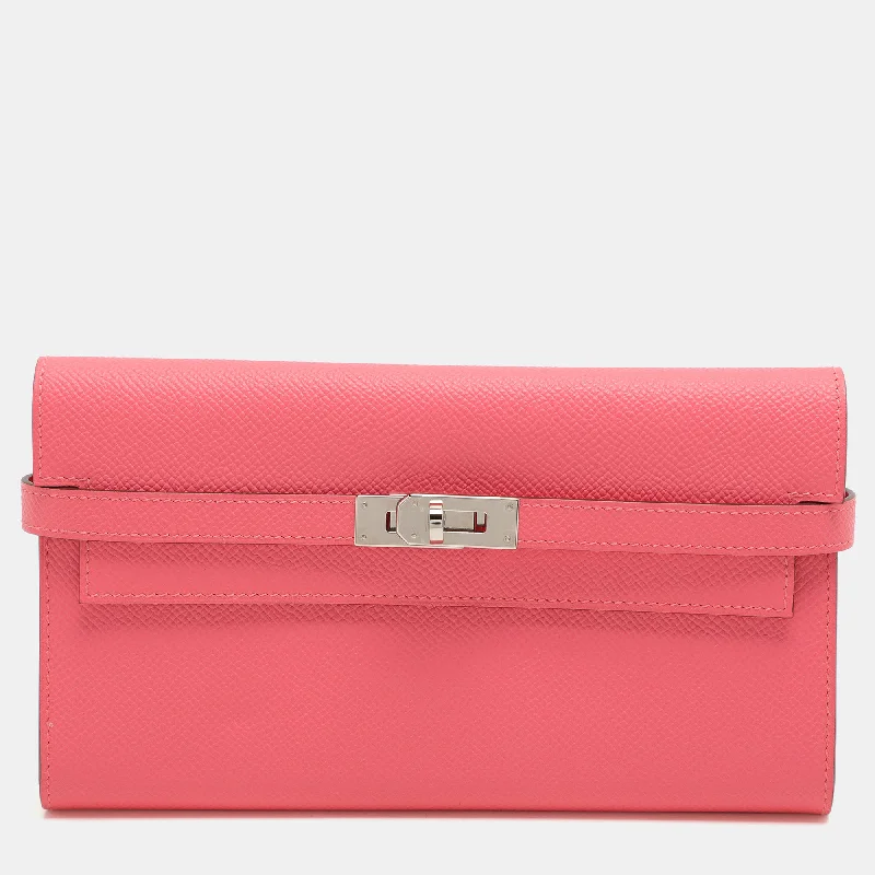 Money clips for holding large amounts of cashHermes Rose Lipstick Epsom Leather Kelly Classic Wallet Money clips for holding large amounts of cashHermes Rose Lipstick Epsom Leather Kelly Classic Wallet