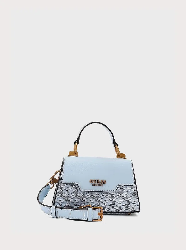 Vintage-style money clips for collectorsIce Blue Logo Hallie Mini Crossbody Bag