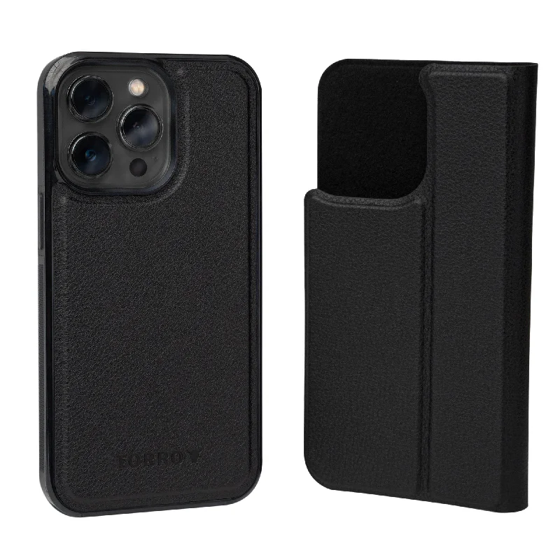 Slim money clips for minimalist walletsiPhone 14 Pro Leather Bumper Case with Detachable Folio (MagSafe Charging)
