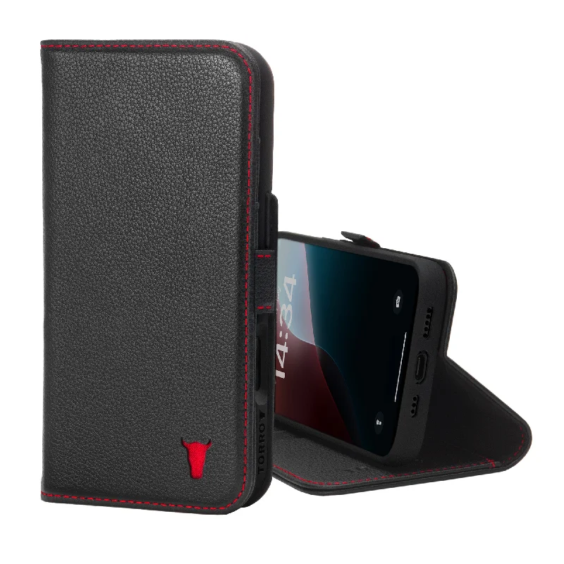 Money clips with RFID protectioniPhone 16 Leather Wallet Case (MagSafe Charging)