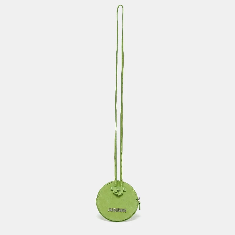 Top-rated money clips for everyday useJacquemus Green Suede Le Pitchou Coin Purse