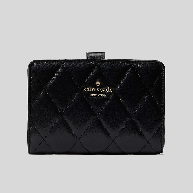 Top-rated money clips for everyday useKATE SPADE Carey Medium Compact Bifold Wallet Black KG424