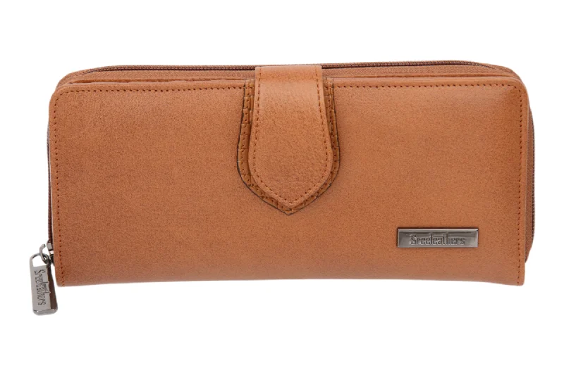 Slim money clips for minimalist walletsLADIES PREMIUM LEATHER CLUTCH 54507 (TAN)