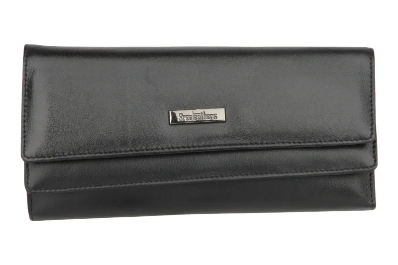 Personalized engraved money clips for menLADIES PREMIUM LEATHER CLUTCH 54506 (BLACK)