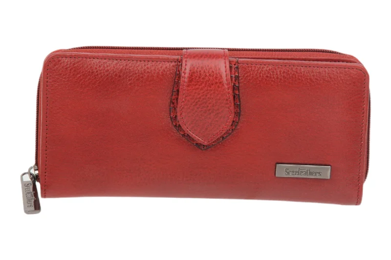 Vintage-style money clips for collectorsLADIES PREMIUM LEATHER CLUTCH 54507 (MAROON)