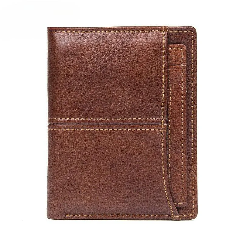 Elegant money clips for weddingsLeather Men's Bifold Wallet With Credit Card Holder