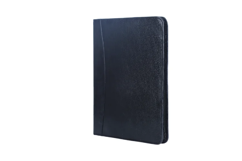 Vintage-style money clips for collectorsLEATHER SLIM PORTFOLIO FOLDER 996307 (Black)