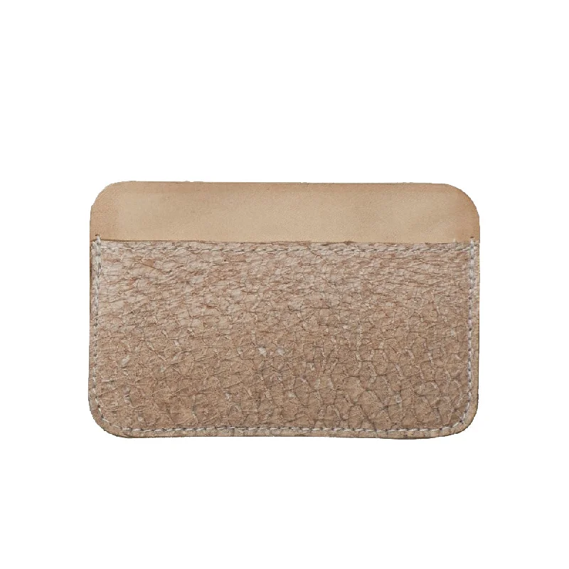 Slim money clips for minimalist walletsLIBERTY cardholder, salmon skin, natural