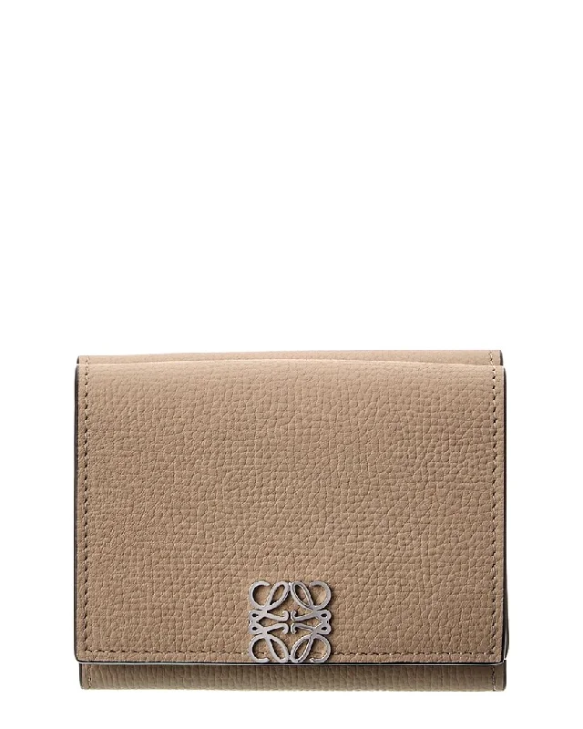 Eco-friendly money clips made from sustainable materialsLoewe Anagram Trifold Leather Wallet