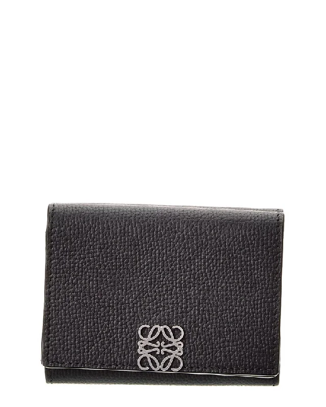 Vintage-style money clips for collectorsLoewe Anagram Trifold Leather Wallet
