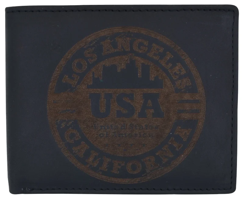 Slim money clips for minimalist walletsLos Angeles Mens RFID Genuine Leather Card ID Bifold Wallet /53HTC Los Angeles