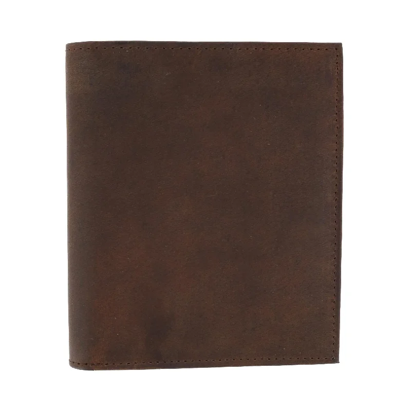 Money clips vs traditional walletsMen's Distressed Hunter Leather RFID Hipster Wallet