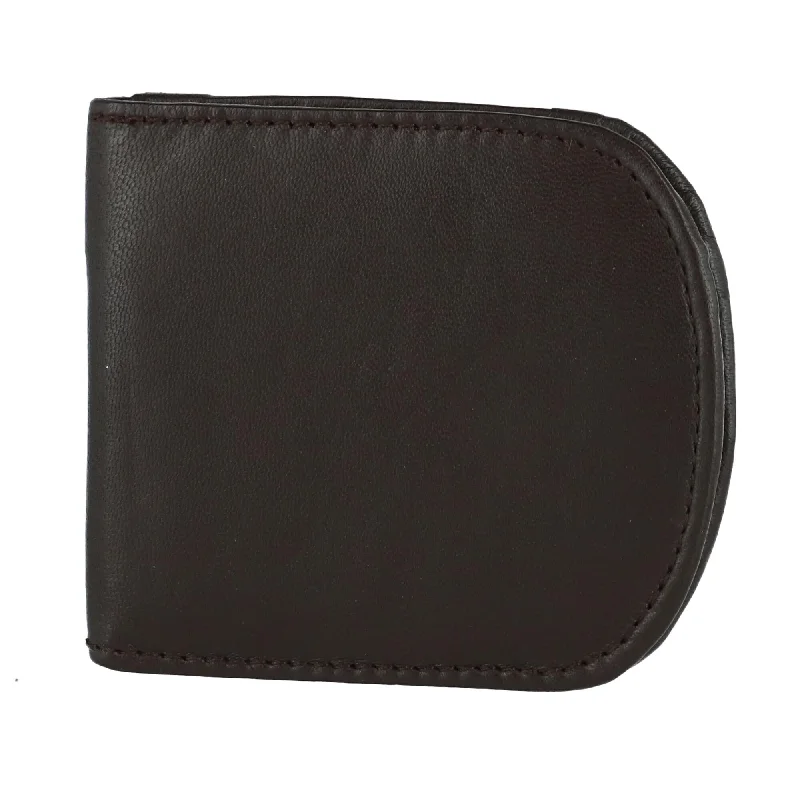 Eco-friendly money clips made from sustainable materialsMen's Leather Front Pocket C-Fold Taxi Wallet