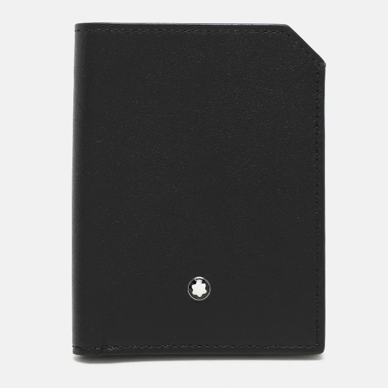 Custom money clips for corporate giftsMontblanc Black Leather Meisterstuck Bifold Wallet