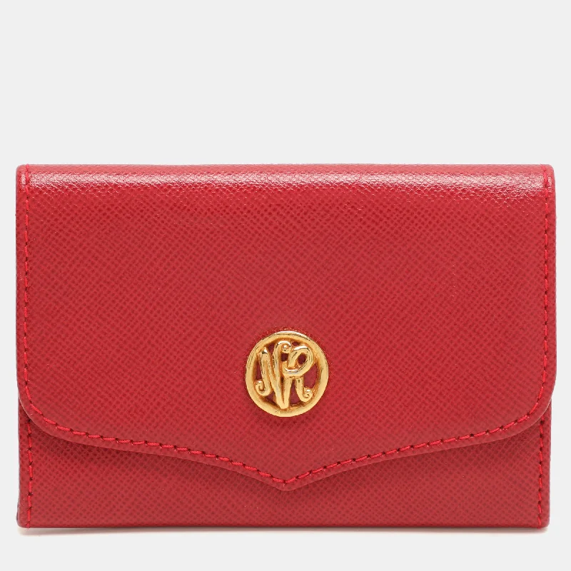 How to choose the right money clipNina Ricci Red Leather Card Case Wallet